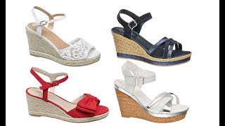 Sandaly na koturnie  Wedge sandals for summer [upl. by Jaworski]