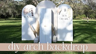 DIY Foldable Arch Party Backdrop Tutorial [upl. by Nivrem354]