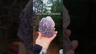 Lets pack an Order 📦💎 crystals orderpacking asmr crystalshops [upl. by Aronoh]