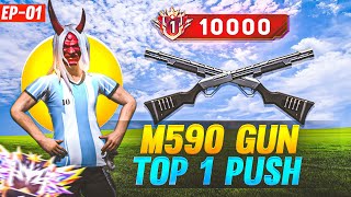 India Region M590 Top 1 Weapon Title Pushing ✅  Ep  01 [upl. by Eiser]