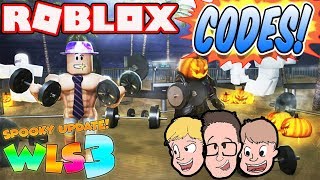 CODES for Weight Lifting Simulator 3 Halloween Update  Roblox Family Friendly Live Stream 2018 [upl. by Delila]