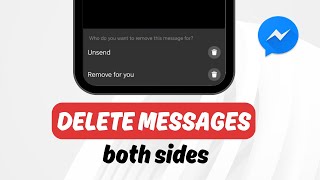 How to Unsend a Message on Messenger  Remove Message for Both Sides [upl. by Koorb936]