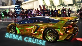 SEMA 2023  SEMA cruise  the hottest custom vehicles roll out of the Convention Center [upl. by Liuka]