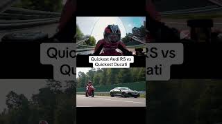 Audi RS etron GT Performance vs Ducati Panigale V4S [upl. by Haseefan200]