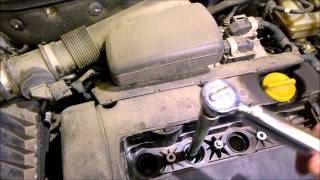 Opel  Vauxhall Astra H 16 2006 spark plug change [upl. by Nnylorac]