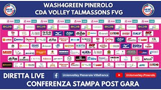 Conferenza Stampa Post Gara  Wash4Green Pinerolo vs CDA Volley Talmassons FGV [upl. by Sane]