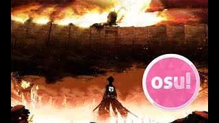 Attack On Titan op 1quotFeuerroter Pfeil und Bogenquot by Linked Horizon Osu [upl. by Arakal]