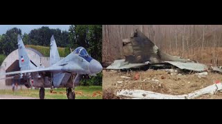 SHot Downed serbia yugoslavia MIG Aircraft in last Kosovo War 1999 [upl. by Oehsen]