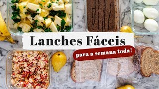 LANCHES PARA A SEMANA TODA EM MENOS DE 30 MINUTOS 2019  Marmitas da Semana  MARINA MORAIS [upl. by Mcroberts778]