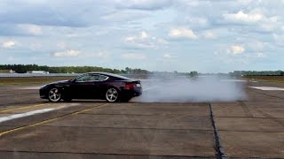 Aston Martin DB9 Exhaust Sound amp Burnout [upl. by Ynnhoj847]