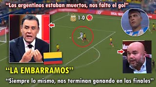 DESTROZADOS PERIODISTAS COLOMBIANOS REACCIONARON ASI A ARGENTINA VS COLOMBIA 10 HOY [upl. by Trebmer729]