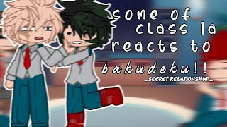 some of class 1a react to bakudeku  secret relationship  ship  bkdk [upl. by Nyar]