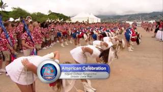 Rangerette performance at the 75th Pearl Harbor Anniversary Mass Band Event 12716 [upl. by Nessah]