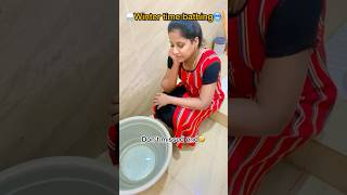 🥶winter bathing😱🤣 shorts short winter tamilpaiyankeralaponnu comedy funny [upl. by Anole]