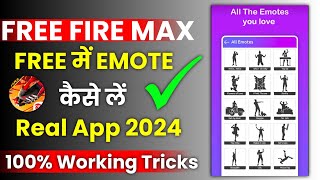 how to get emotes in free fire max  free fire mein emote kaise le 2024  free fire emote apps 2024 [upl. by Owiat610]