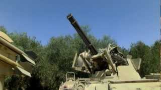 Close look at M163 Vulcan 20mm 3000 RPM Gatling Anti Aircraft Gun on M113 [upl. by Gershom]