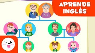 Vocabulario de la familia en INGLÉS  El árbol genealógico para niños  Vocabulario en inglés [upl. by Lolande]