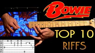 TOP 10 David Bowie Songs List amp Guitar Tab  Guitar Lesson  Guitar Tutorial [upl. by Ela]