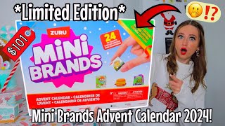 UNBOXING A GIANT LIMITED EDITION MINI BRANDS ADVENT CALENDAR 2024🫢🎁⁉️24 MYSTERY BOXES😱 [upl. by Adnert134]