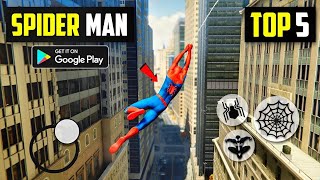 top 5 best spiderman games for android [upl. by Flight]