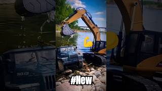 RC Excavator and Dump Truck Lake Dig [upl. by Haelahk706]