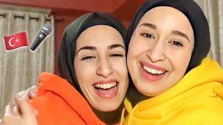 SINGING WITH MY SISTER 🇹🇷 KIRALIK AşK غنينا انا و اختي اغنية مسلسل حب للإيجار [upl. by Noivert]