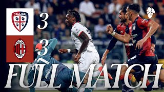 Leão scores two in 33 draw  Cagliari v AC Milan  Full Match [upl. by Atteuqihc731]