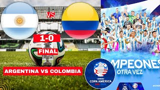 Argentina vs Colombia 10 Live Copa America Final 2024 Football Match Score Commentary Highlights [upl. by Lawson]