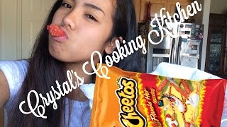 Hot Cheetos Mozzarella Sticks  Crystals Cooking Kitchen [upl. by Attennaj]