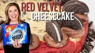 Red Velvet Cheesecake Cake with OREOS [upl. by Dyana]