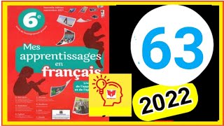 mes apprentissages en français 6 p 63✍️phrase interrogative✍️ [upl. by Aynek]