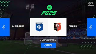 AJ AUXERRE vs STADE RENNAIS FC Ligue 1 2425 3 NOV ⚽ EA FC 25 eafc25 easports [upl. by Sheff]