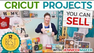 Cricut Projects You Can SELL  12 Proven Winners With Tutorials [upl. by Trevah]