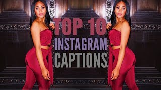 TOP 10 CATCHY INSTAGRAM CAPTIONS [upl. by Ttayh]