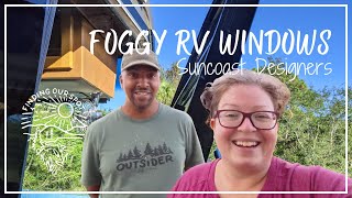 RV window cleaning and replacement at Suncoast Designers  Finding Our Spot [upl. by Socher]