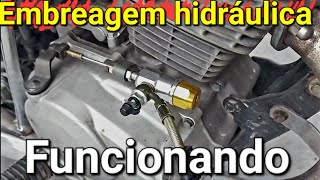 Achei o defeito da embreagem hidráulica da minha titan150 agora funciona [upl. by Aroda]