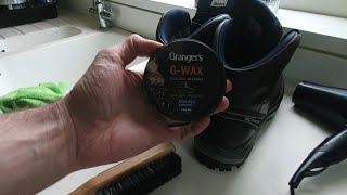 Scarpa  Cleaning amp Protecting Leather Walking  Hiking Boots with Grangers GWax Natural Beeswax [upl. by Tine]