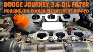 Dodge Journey 36 Oil CoolerFilter Housing Replacement HowTo [upl. by Saravat]