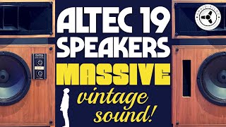 ALTEC 19 speakers Massive vintage sound [upl. by Vez594]