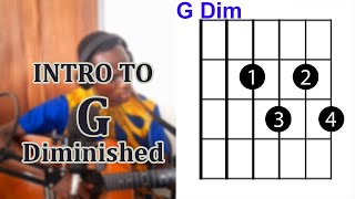 G Diminished Chord tutorial [upl. by Eelimaj]