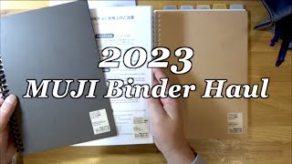 MUJI Binder For Refill Notebook Haul Which Cover Should I Choose [upl. by Suzetta18]