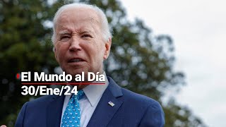 ElMundoAlDía 30Ene24  Joe Biden afirma que decidió cómo responder al ataque en Jordania [upl. by Alorac]