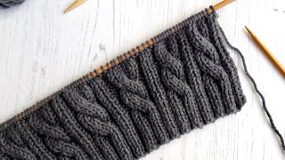 How To Knit Cables C6F with Linda Whaley Knit Studio wwwlindawhaleycouk [upl. by Eniahpets]