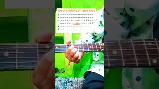 I Learned the Bhool Bhulaiyaa Theme on Guitar tabssongs [upl. by Anallij]