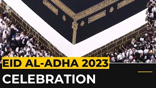 Eid alAdha 2023 Muslims mark religious festival with prayer [upl. by Lucinda]