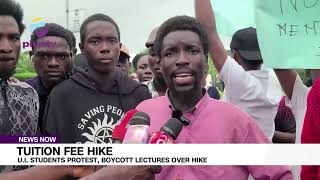 Tuition Fee Hike UI Students Protest Boycott Lectures Over Hike [upl. by Eblehs]