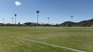 Chase mafong 2027 ecnl showcase Phoenix 2024 free kick goal [upl. by Ahsilahs]