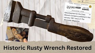 Restoration of Historic Coes Adjustable Wrench [upl. by Enerod471]