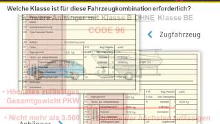 Führerschein Anhänger mit B Lenkberechtigung BE [upl. by Trinetta]