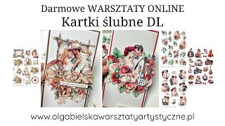 Scrapbooking kartka ślubna western rock Olga Bielska Warsztaty Artystyczne Kreatywne scrap DL card [upl. by Searle]